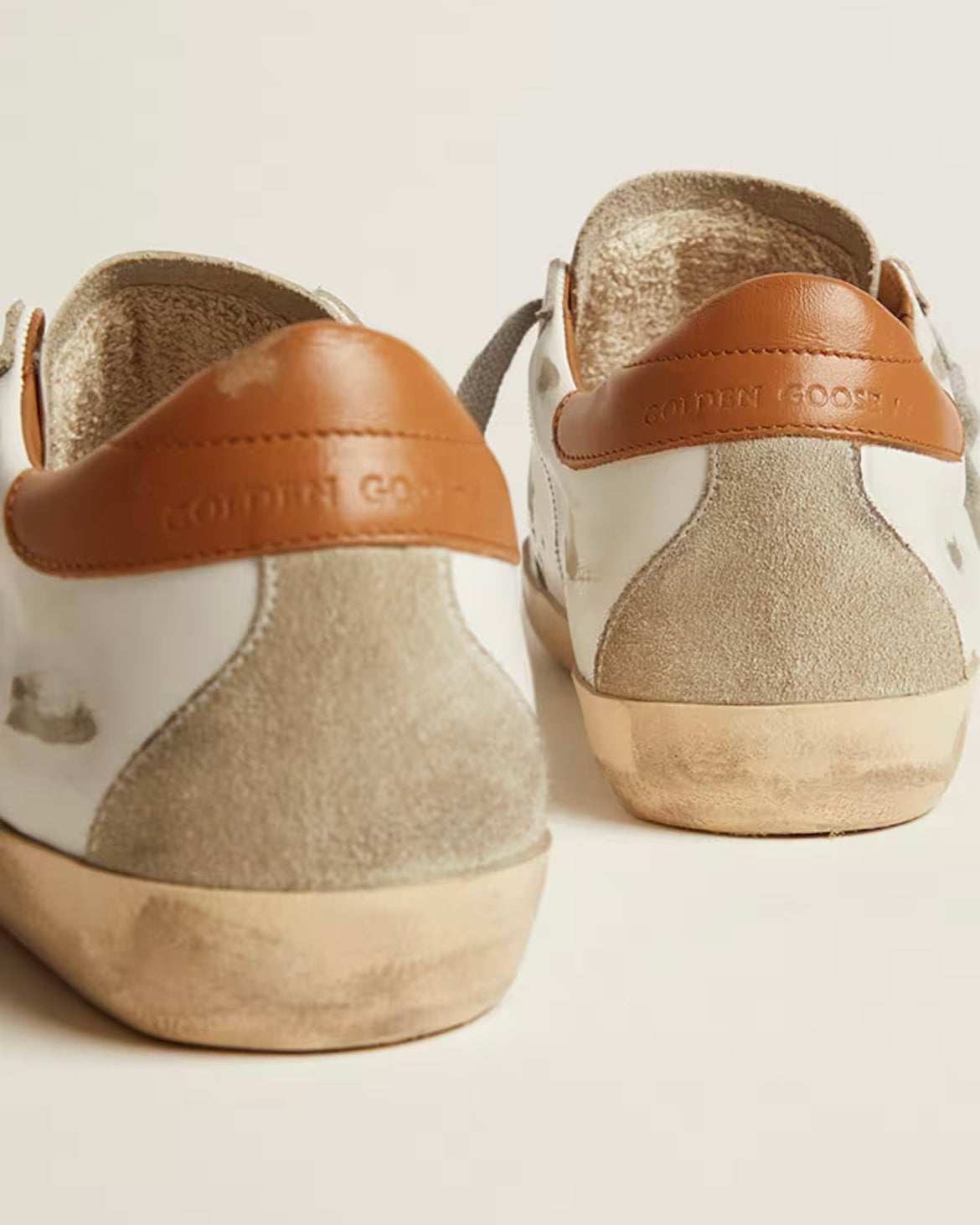 Men’s Super-Star sneakers with suede star and brown heel tab