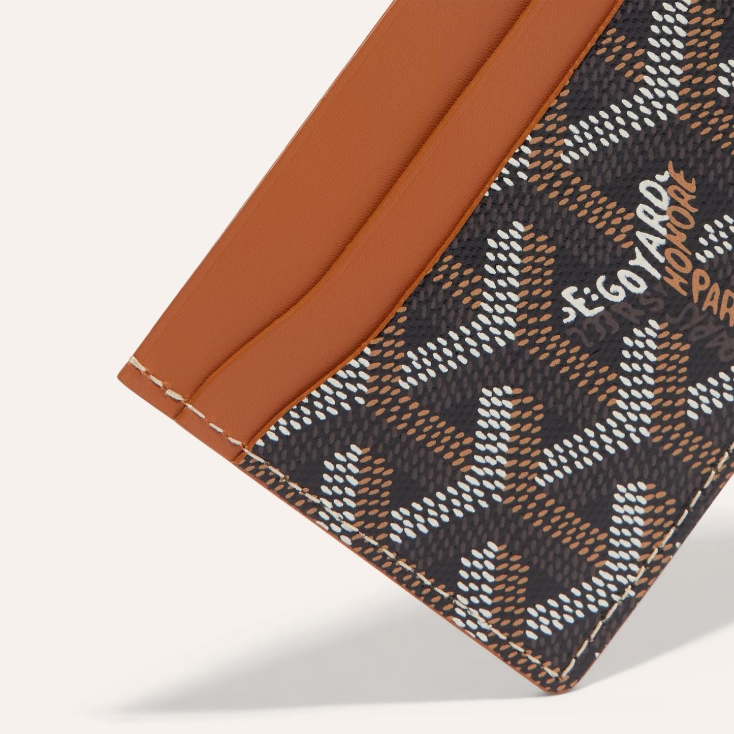 Saint-Sulpice Card Wallet "Black & Tan"