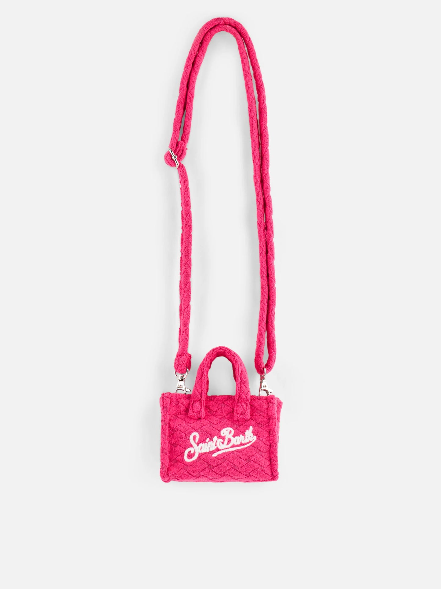 Fuchsia Terry Embossed Key Holder