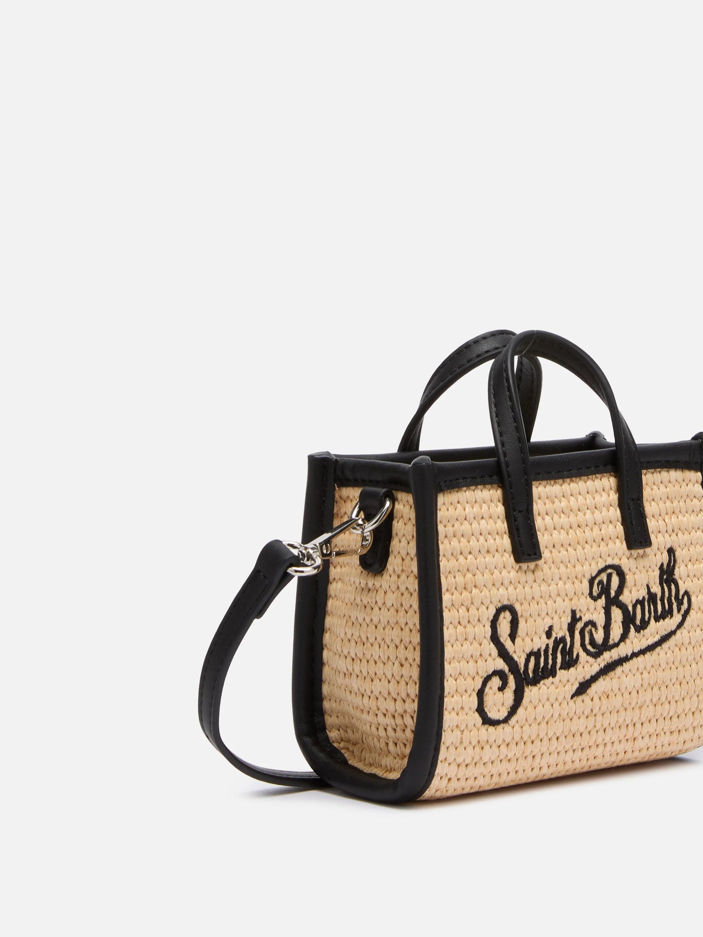 Beige Vivian Micro Straw Handbag