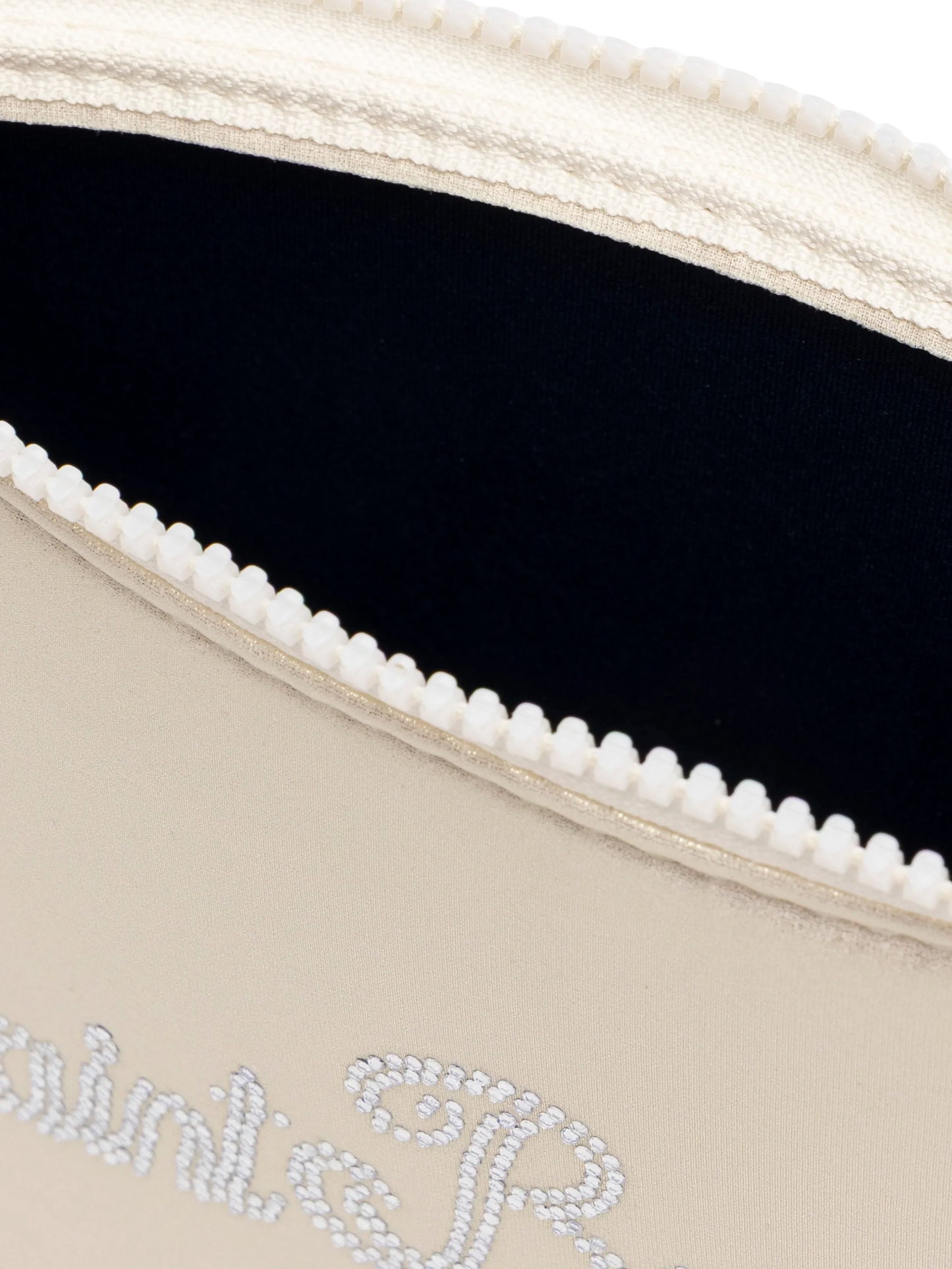 Aline Shine Beige Pochette With Rhinestones