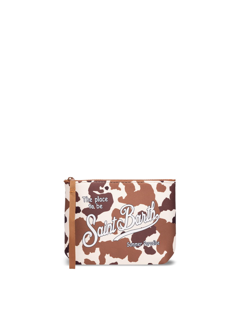 Aline Scuba Pochette With Cow Print