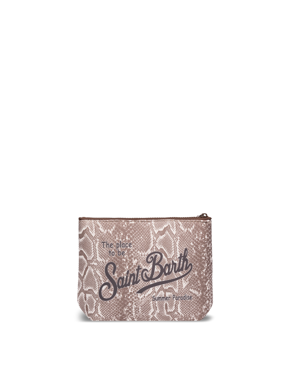 Aline Scuba Pochette With Snake Print