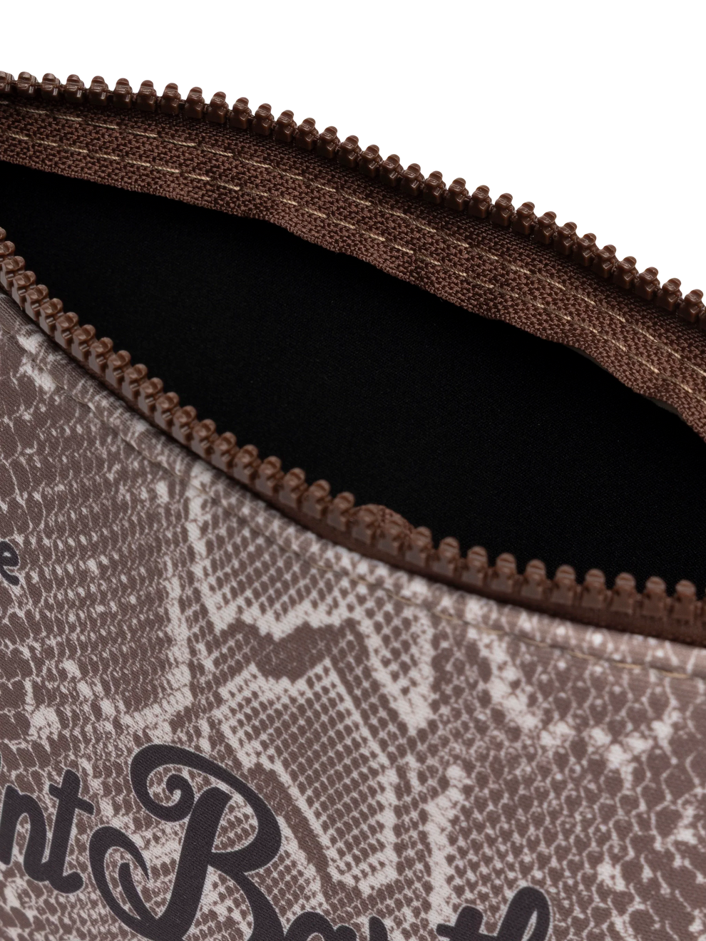 Aline Scuba Pochette With Snake Print