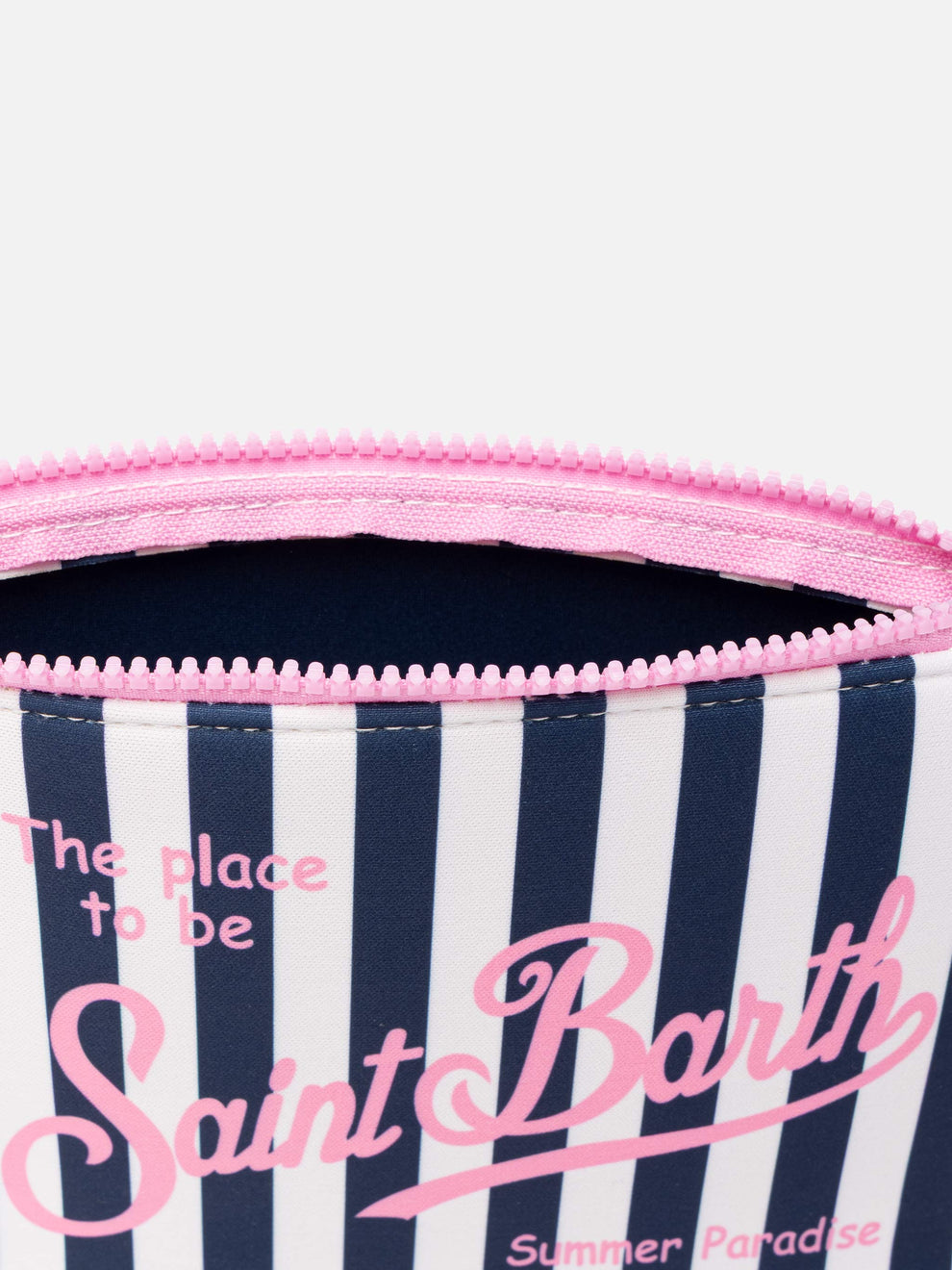 Aline Scuba Pochette With Striped Print