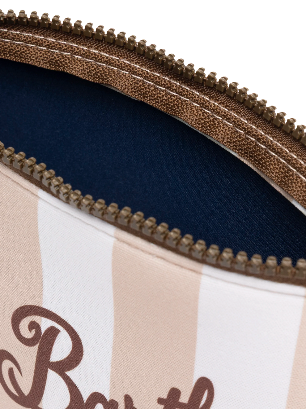 Aline Scuba Pochette With Striped Print