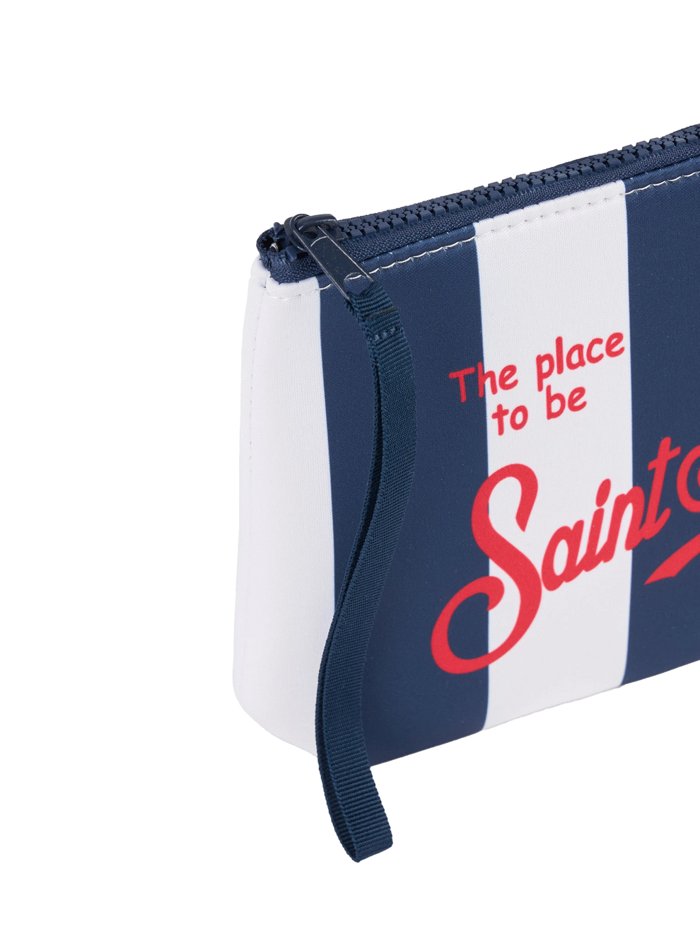 Aline Scuba Pochette With Striped Print