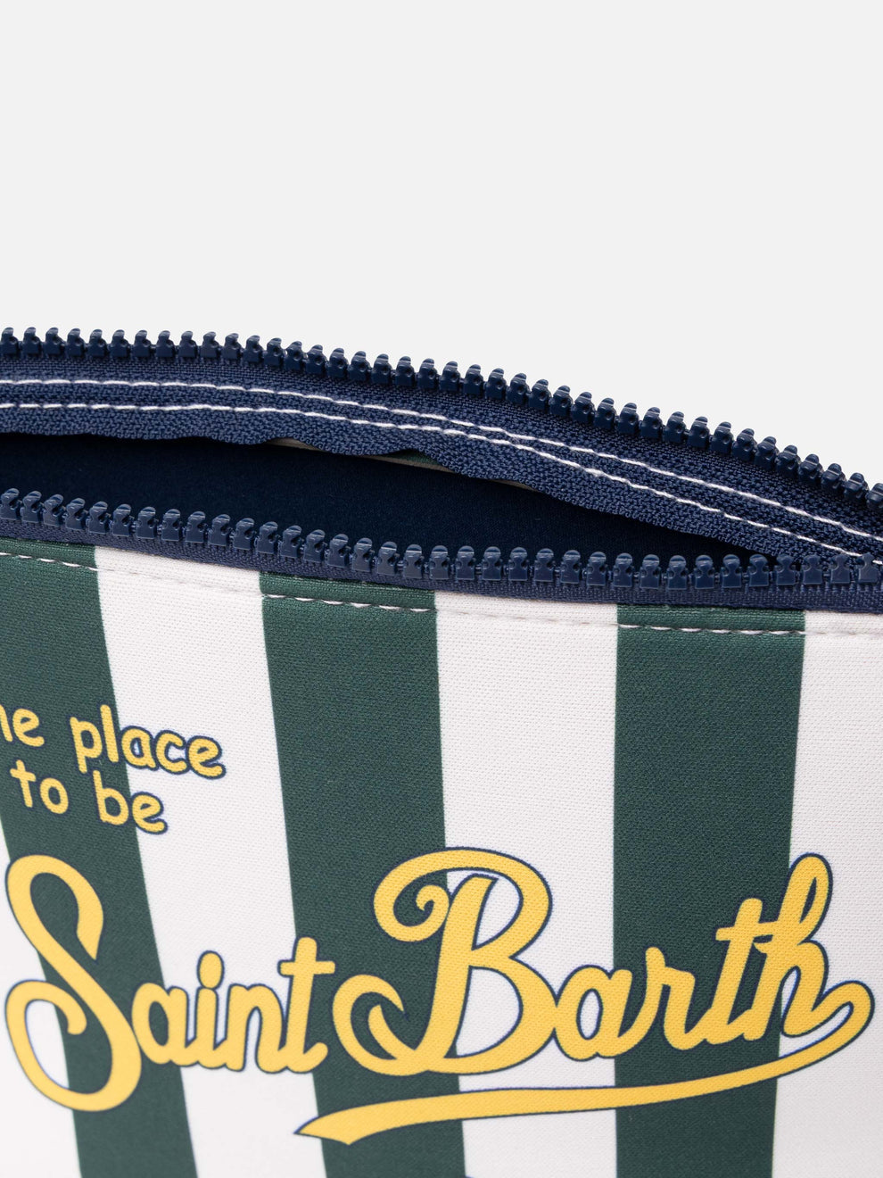 Aline Scuba Pochette With Striped Print