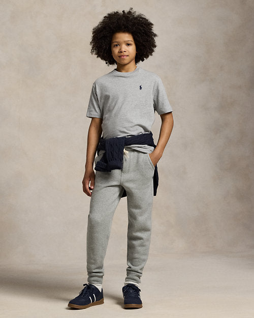 Cotton Jersey Crewneck T-Shirt - Andover Heather