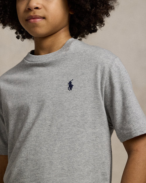 Cotton Jersey Crewneck T-Shirt - Andover Heather