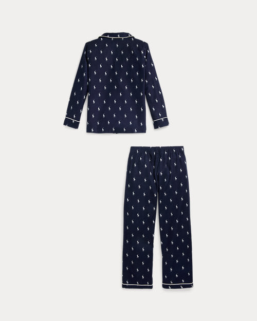 Polo Pony Flannel Twill Sleep Set - Newport navy