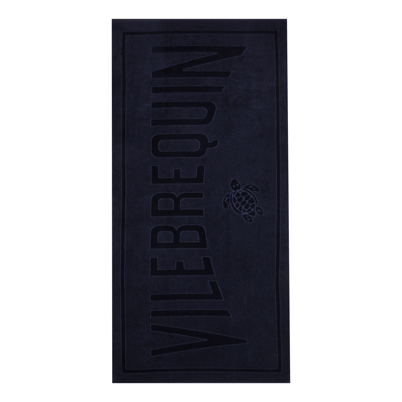 Solid Organic Cotton Beach Towel - Navy