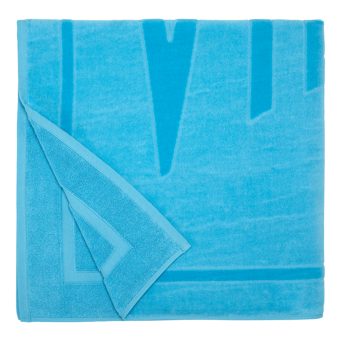 Solid Organic Cotton Beach Towel - Santorini
