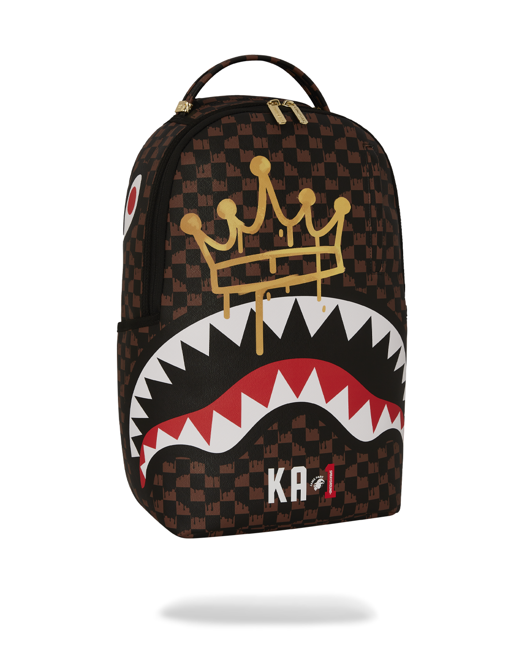 Drip Check Crown X KA1 Backpack Brown