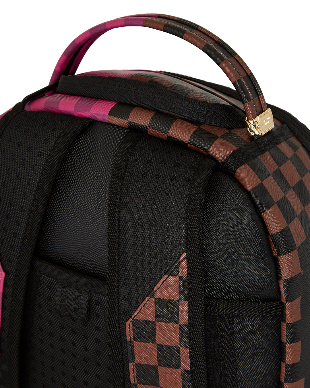 Split Sip Pink Check Dlxsv Backpack