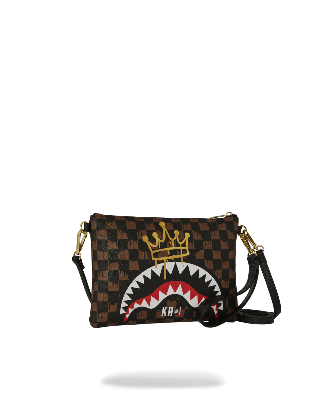 Drip Check Crown X KA1 Clutch Brown