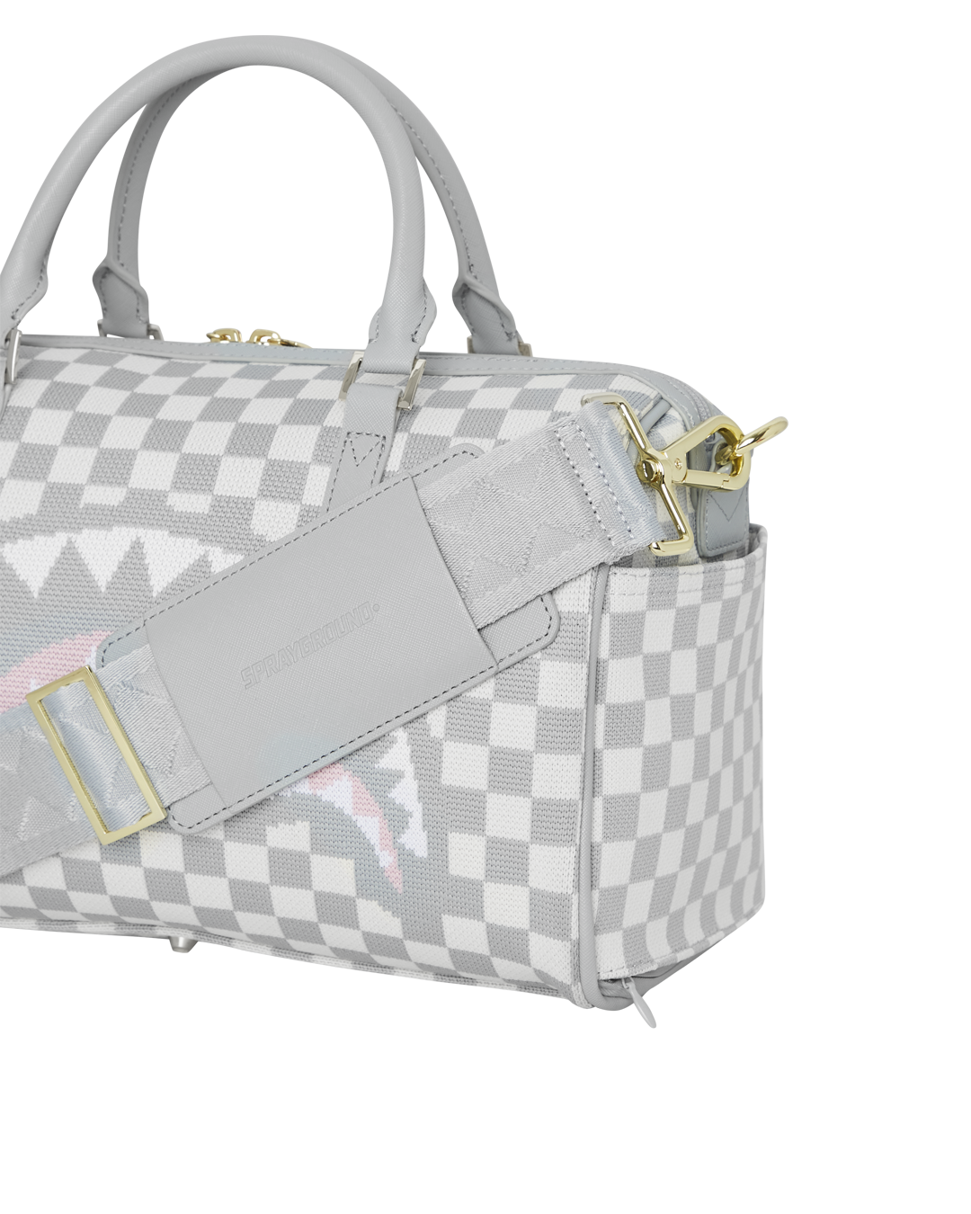 Knit Sharks In Paris In Cream Mini Duffle