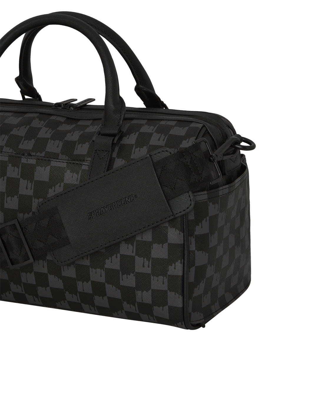 Dripping Sharks In Paris Mini Duffle
