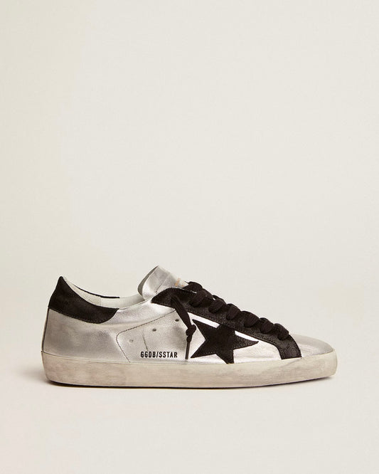 Men's Super-Star in silver leather