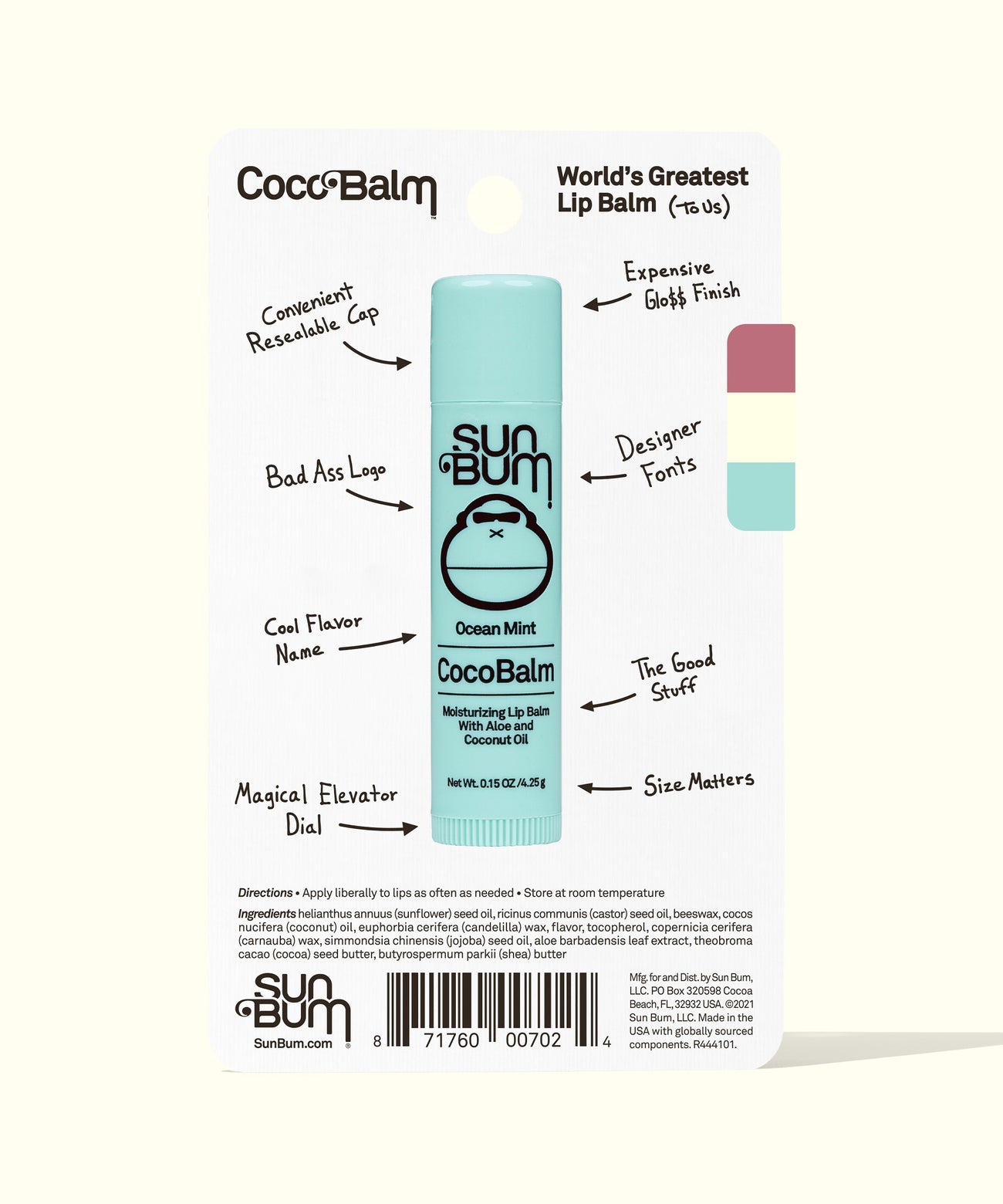 CocoBalm Lip Balm 3-Pack