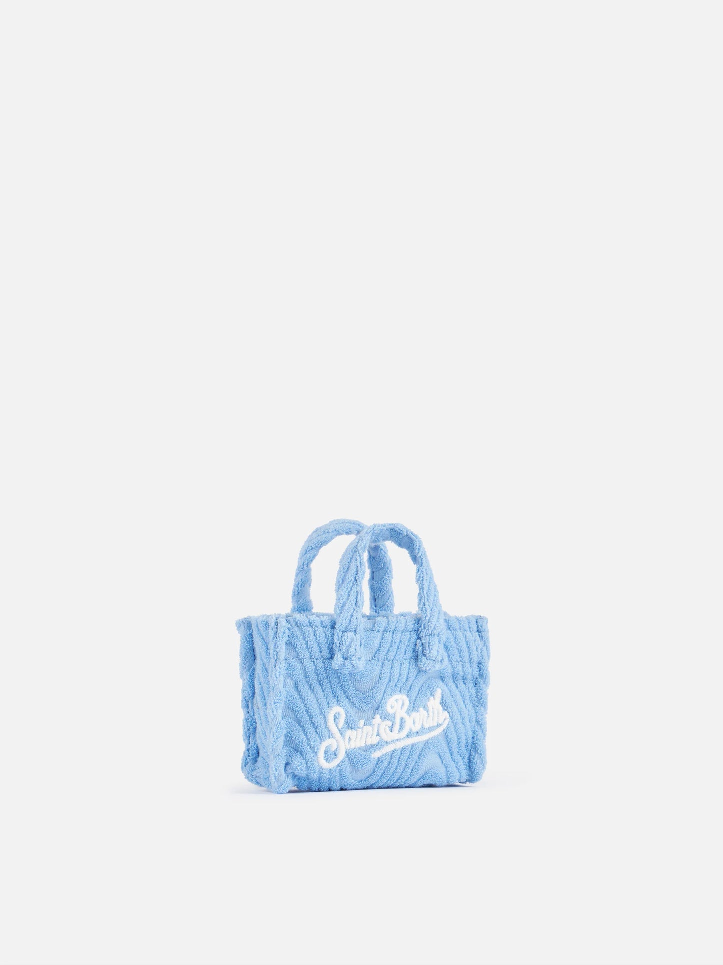 Light Blue Terry Embossed Key Holder