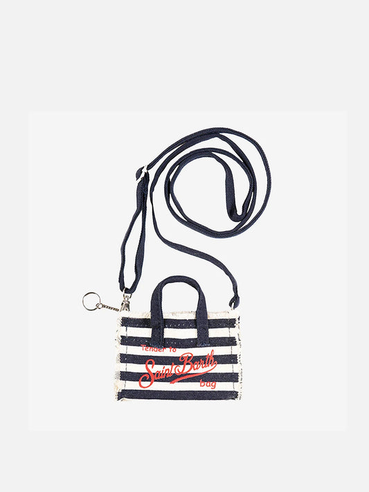 Navy Blue Canvas Key Holder