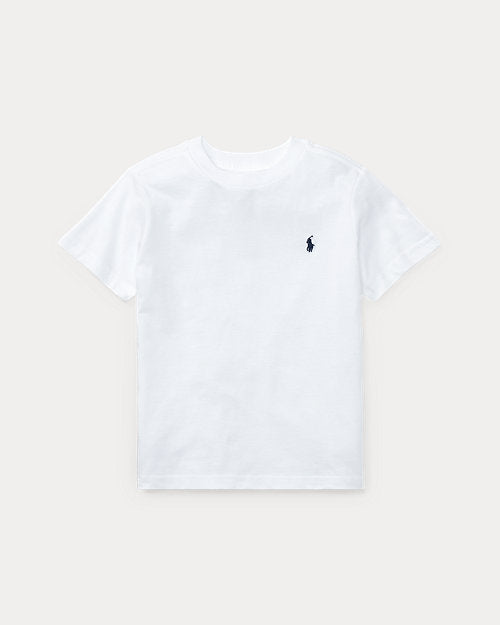 Cotton Jersey Crewneck T-Shirt - White