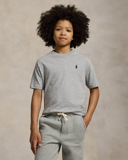 Cotton Jersey Crewneck T-Shirt - Andover Heather