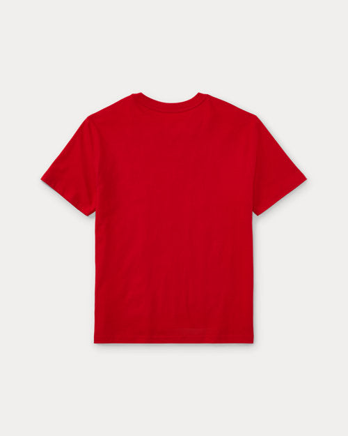 Cotton Jersey Crewneck T-Shirt - RL Red