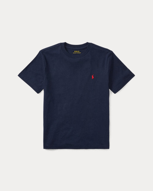 Cotton Jersey Crewneck T-Shirt - Cruise Navy