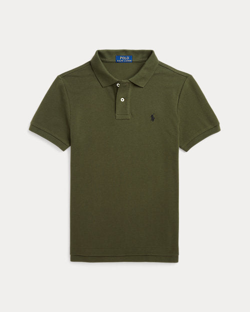 Slim Fit Cotton Mesh Polo Shirt - Armadillo