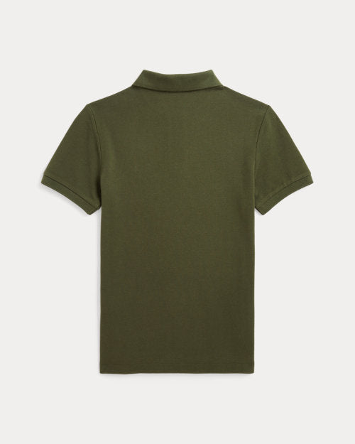 Slim Fit Cotton Mesh Polo Shirt - Armadillo