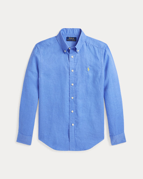 Linen Shirt - Harbour Island Blue