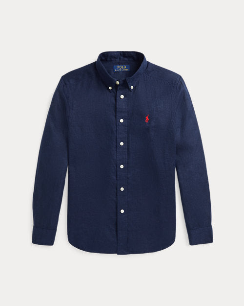 Linen Shirt - Newport Navy