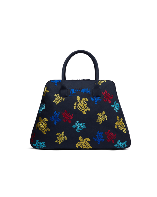 Bowling Canvas Bag Multicolor Turtle Dance