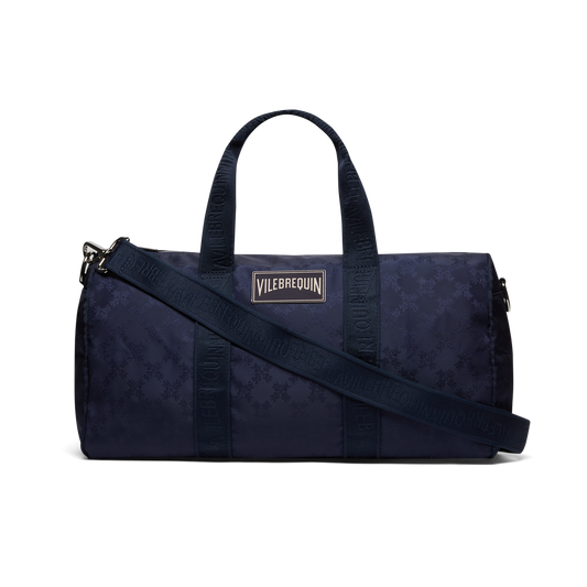 Travel 48H Bag Turtle Monogram Jacquard