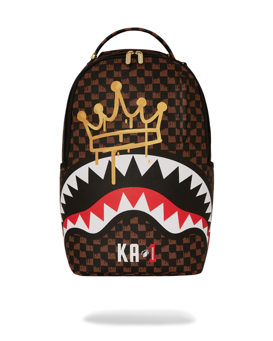 Drip Check Crown X KA1 Backpack Brown