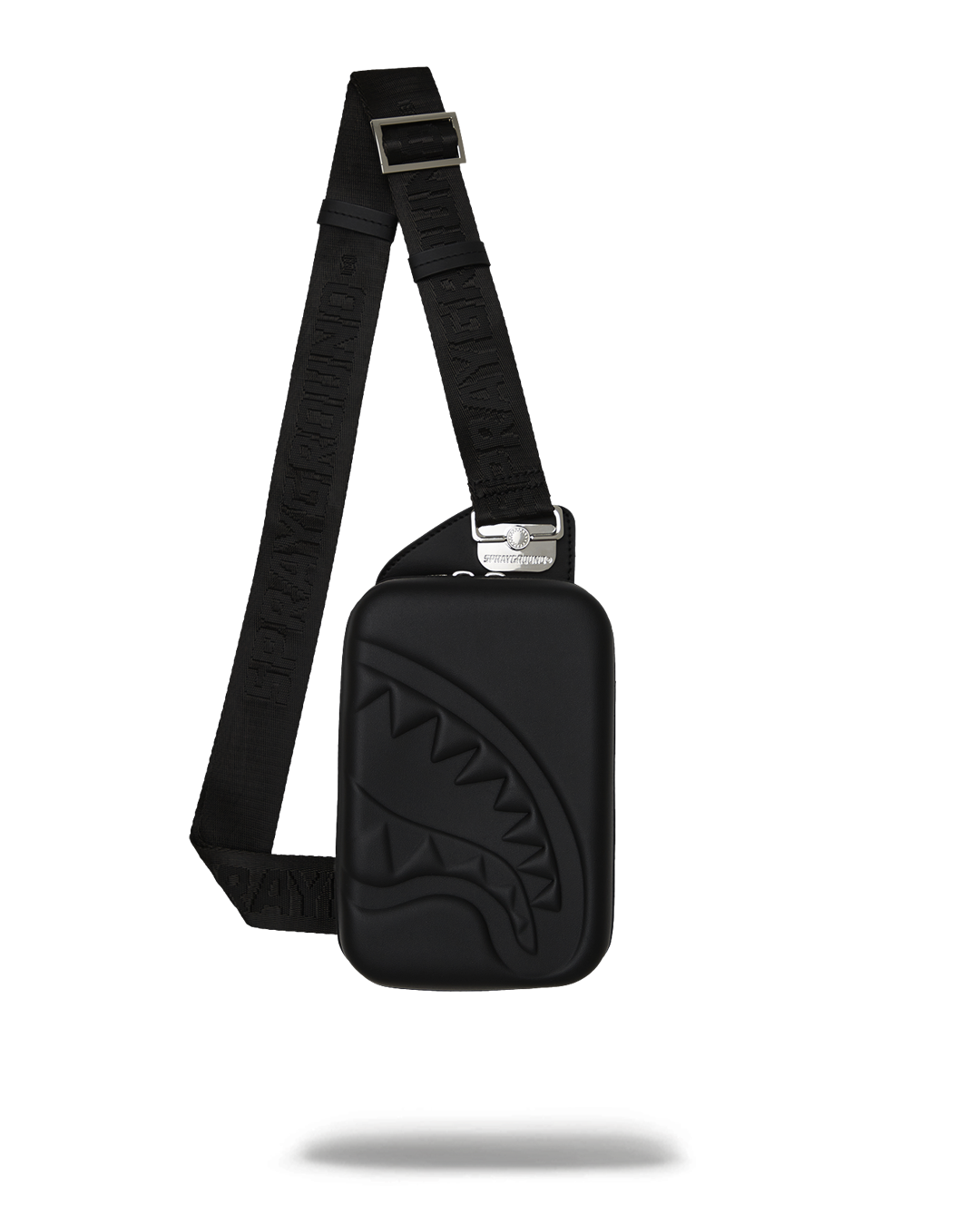 Printed Zip shark Embossed Sling
