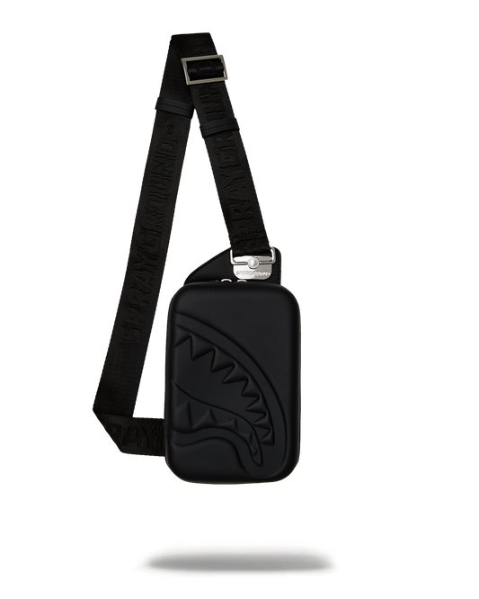 Printed Zip shark Embossed Sling