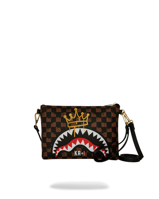 Drip Check Crown X KA1 Clutch Brown