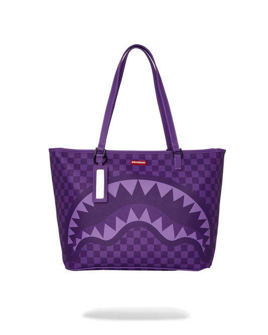Purple Sharks In Paris Tote