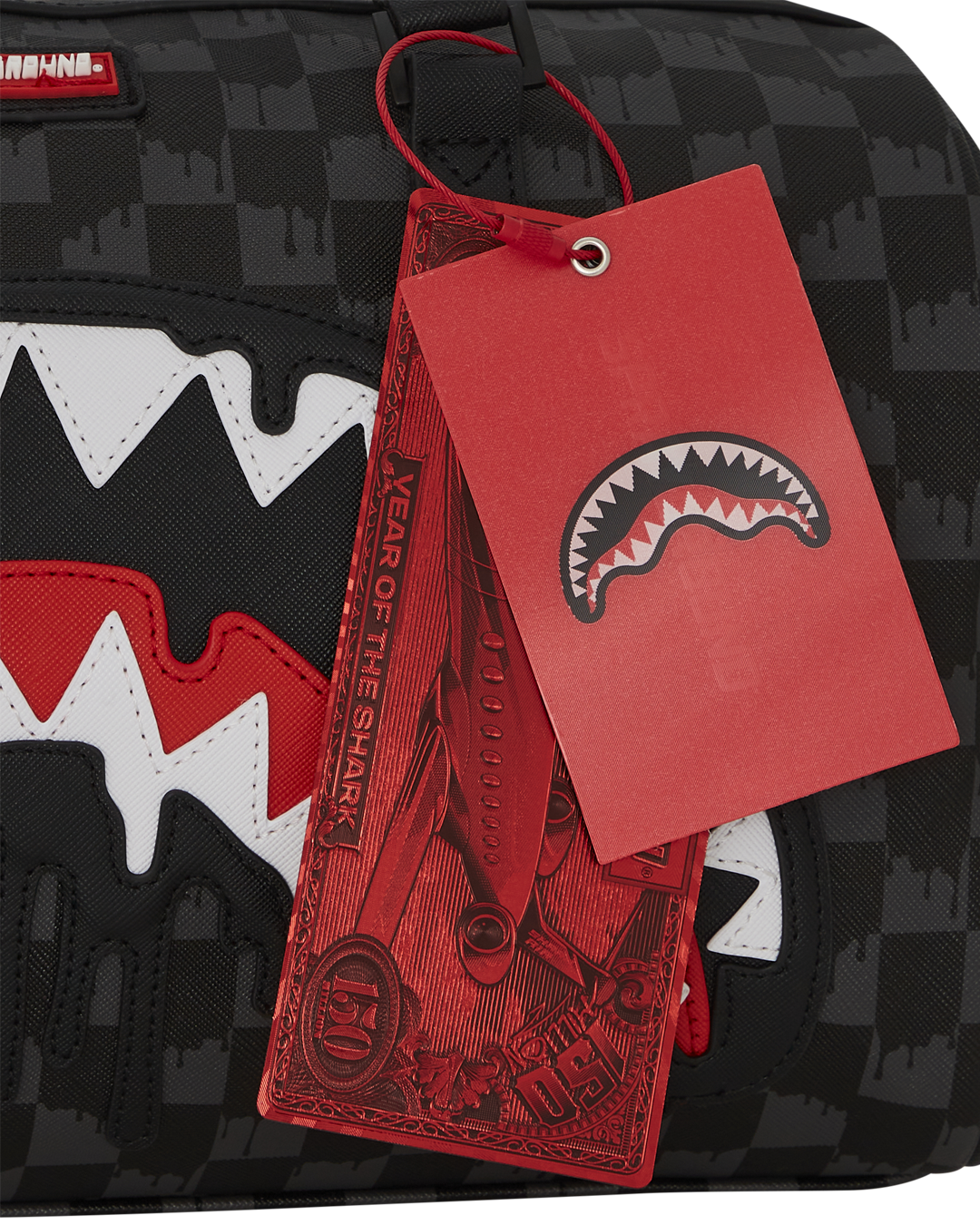 Dripping Sharks In Paris Mini Duffle